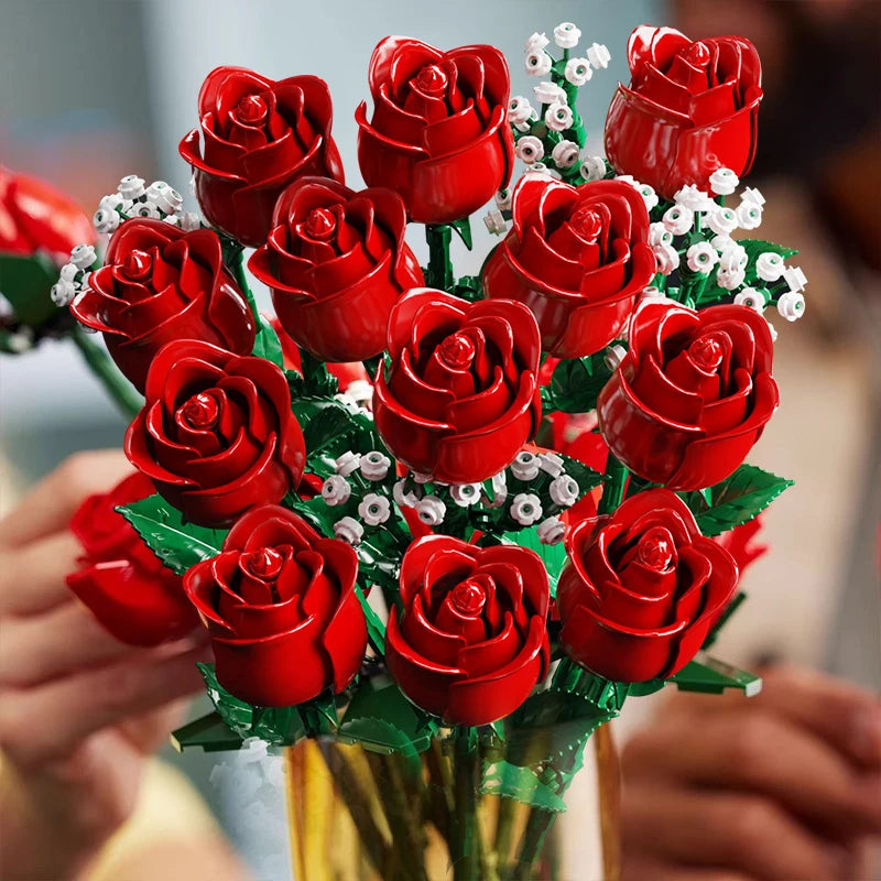 Rose Bouquet Building Blocks